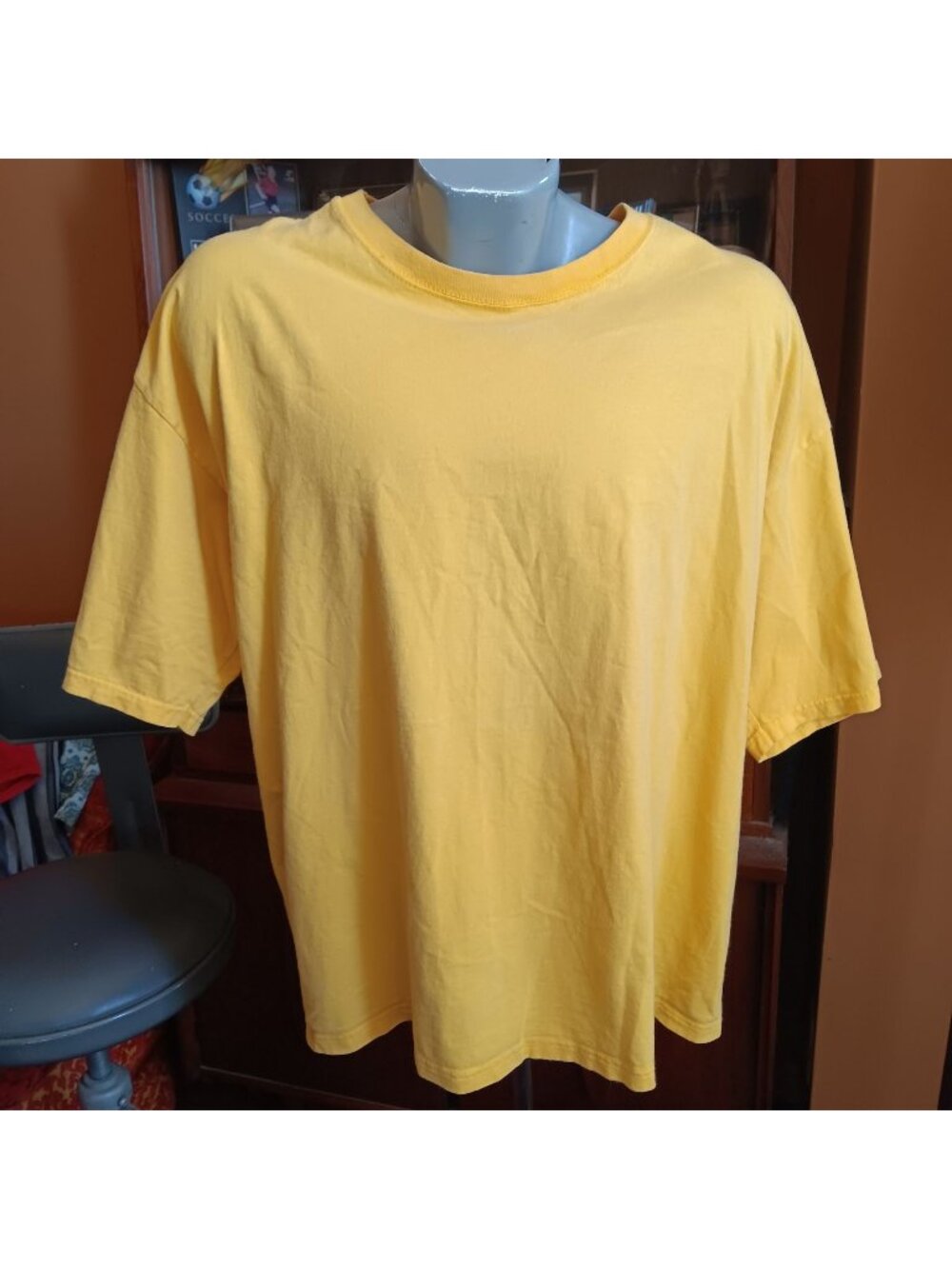Women's T-shirt XL Vintage 90's Yellow Willow Bay Plus Size 18W-20W USA Preppy
